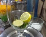 A picture of step 2 of Hibiscus flower Mojito.