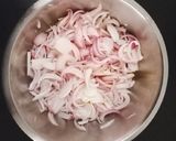A picture of step 1 of Crispy Onion Pakoda.