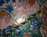 Foto langkah ke 9 dari resep Kue Tambang Coklat Pandan / Kue Colok / Kue Plintir.