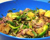 A picture of step 3 of Fried sweet potatoes & arrow roots.