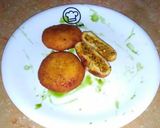 A picture of step 13 of Qeema kachori.