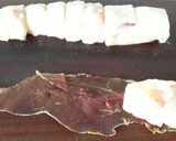 Foto del paso 2 de la receta: Brocheta de rape y cecina