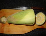 A picture of step 1 of Chilean Humitas.