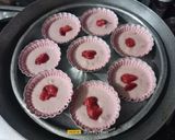 A picture of step 7 of Eggless Strawberry Cupcakes.