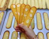 Hình bước làm 1 của món Bánh lưỡi mèo hạnh nhân ct kinh doanh
