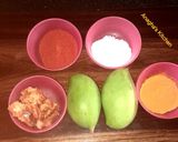 A picture of step 1 of Raw Mango Chutney (कैरी चटनी).
