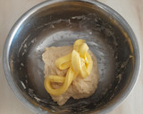 Foto langkah ke 2 dari resep Blueberry Rolls (eggless, metode autolisis).