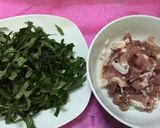 Hình bước làm 1 của món Thịt heo rừng xào lá lốt