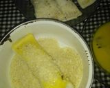 Foto langkah ke 4 dari resep Roti Gulung Pisang Coklat Keju.