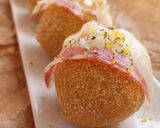 Foto del paso 11 de la receta: Trinxat rebozado con panceta ibérica a la pimienta