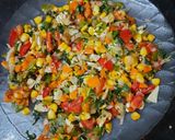 A picture of step 6 of Moong dal chilla.