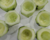 Foto del paso 3 de la receta: Cestas de pepino rellenas de atún