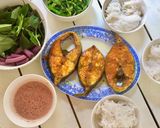 Hình bước làm 9 của món Chả cá Lã Vọng