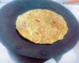 A picture of step 3 of Super healthy soft crispy spinach(palak) veggi parotha.