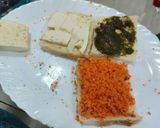 A picture of step 1 of Paneer carrot chattny sandwiches/ special republic day.