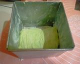 Foto langkah ke 4 dari resep Roti tawar pandan kukus tanpa mixer, tanpa ulen, tanpa telur.