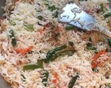 A picture of step 4 of Vegetable Fried Rice.