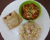 पनीर फ्राई राइस पराठा (paneer fry rice paratha recipe in Hindi) रेसिपी चरण 3 फोटो