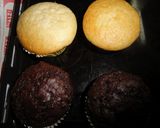 A picture of step 6 of Eggless Vanilla Cup cakes.
