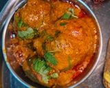 A picture of step 4 of Gujarati dish Bhrela ringna bateta nu sak.