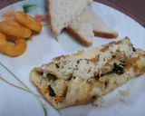 A picture of step 8 of Spinach cheese omellete.