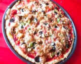 A picture of step 5 of Beef Tikka pizza.