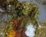 A picture of step 2 of Chole palak biriyani.