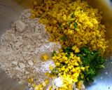 A picture of step 3 of Bajra cauliflower roti.