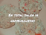 Hamburguesas caseras ideales para congelar