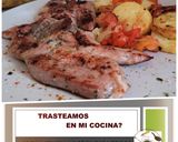 Foto del paso 10 de la receta Chuletas de Pavo Aromatizadas con Patatas y Tomate