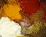 A picture of step 1 of Chicken patiyala.
