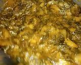 A picture of step 11 of Shaljam Palak Gosht.