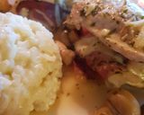 Une image de l'étape 9 de Saltimbocca et son risotto.