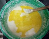 A picture of step 1 of Cinnabon Cinnamon Roll Cake.