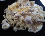 Foto del paso 14 de la receta: Tallarines con salsa a la crema y champiñones