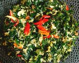 Foto langkah ke 3 dari resep Tumis Daun Pepaya Udang Rebon.