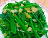 Hình bước làm 4 của món Đọt su su xào tỏi