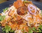 A picture of step 6 of Dum Aloo Biryani.