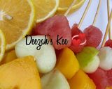 A picture of step 1 of Heart❤️ Shape Fruits Sticks.