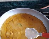 A picture of step 7 of Paneer corn curry.
