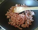 Foto del paso 3 de la receta Espaguetis con beicon y bechamel