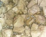 A picture of step 2 of Bhuni hoe masala kaleji Eid special.