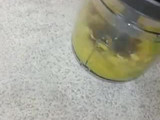 Avocado ice matcha latte