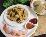 A picture of step 6 of Navaratna Dal and Lentil Masala Idli.