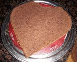 A picture of step 10 of Double Heart cake.