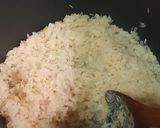 A picture of step 8 of Nigerian fried rice.
