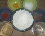 A picture of step 1 of Besani pencil tikka.