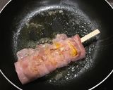 รูปขั้นตอนการทำที่ 3 ของ ข้าวโพดพันเบคอนชีสยืด