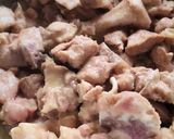 A picture of step 1 of Mutton masala (South Indian).