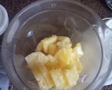 A picture of step 2 of #Weekly jikonichallenge pineaple ginger spiced juice.